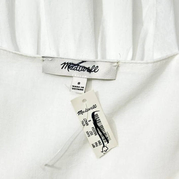 Madewell | NWT Button-Front Tiered Midi Dress NK427 Size 8 - Picture 5 of 8